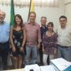 Dr. Roberto Cavali, Dra Gilce Costa, prefeito Luiz Carlos Gil; Dra Carmen Arrata; Dr. Claudemir Rossato e Dr. Fabiano Mello.